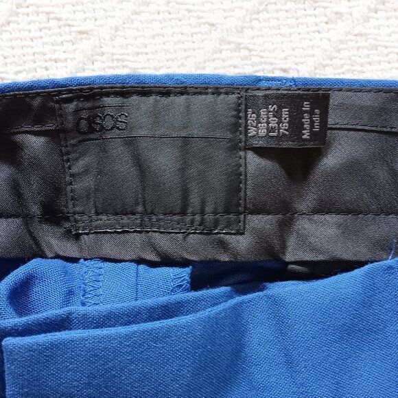 ASOS Women's Straight Leg Pants Royal Blue Fit 26" Waist - Picture 7 of 7